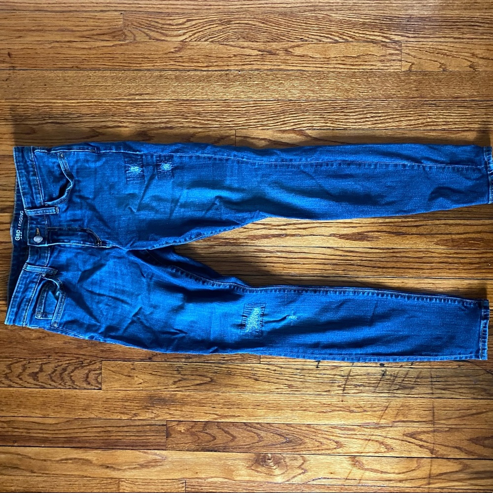 Gap Legging Jeans with Cute Stitch Accents